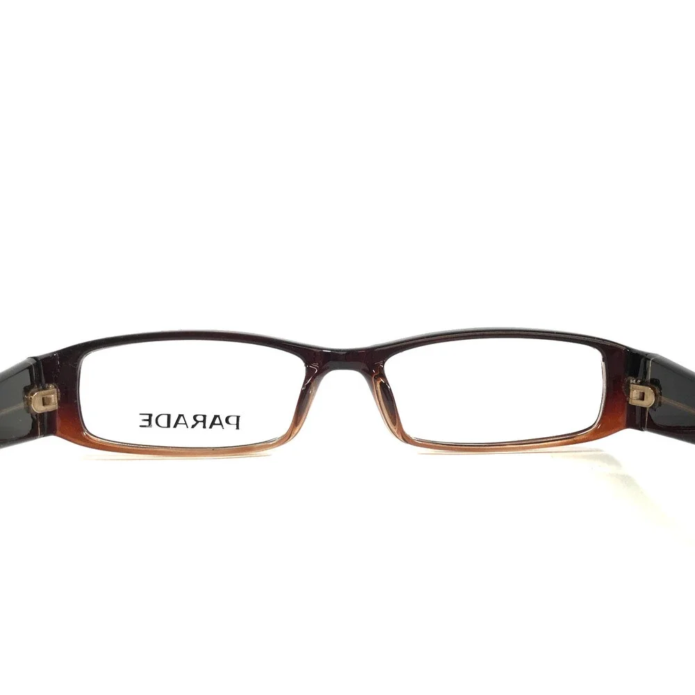 Parade Eyeglasses Frames 1705 Brown Fade Rectangle Full Rim 53-17-135